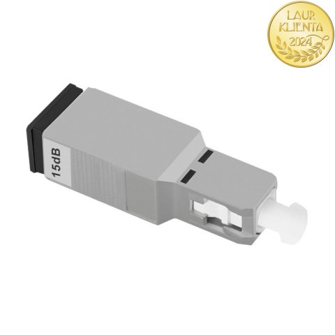 Qoltec Tłumik światłowodowy SC/UPC (F) - SC/UPC (M) | Singlemode | 15dB