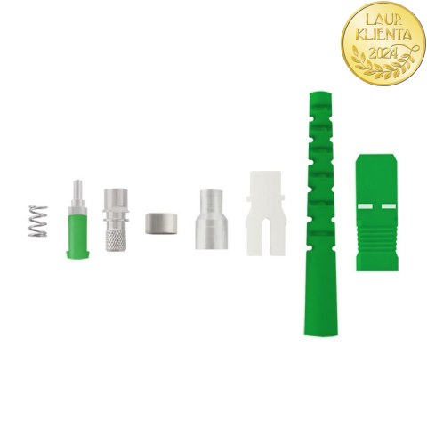 Qoltec Złącza światłowodowe SC/APC | Singlemode | 3.0mm