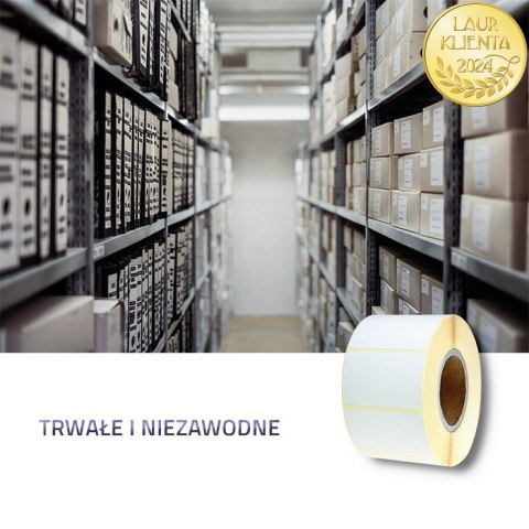 Qoltec Etykiety termotransferowe 50 x 30 | 1000 etykiet