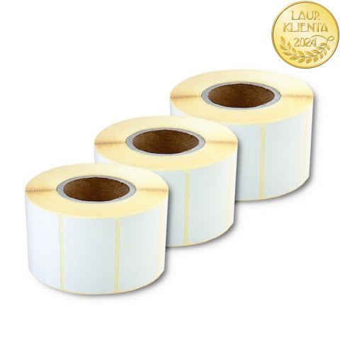 Qoltec Etykiety termotransferowe 50 x 30 | 1000 etykiet