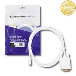 Qoltec Kabel USB 3.1 typ C męski/ DVI męski | 4K | Alternate mode | 2m