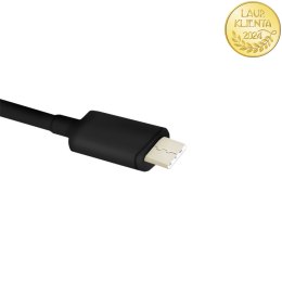 Qoltec Ładowarka sieciowa 17W | 5V | 3.4A | 2xUSB + kabel USB typC