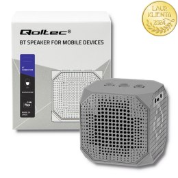 Qoltec Przenośny głośnik Bluetooth 3W | Double speaker | szary