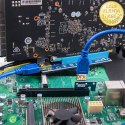 Qoltec Riser PCI-E 1x - 16x | USB 3.0 | ver. 007C | SATA / PCI-E 6pin