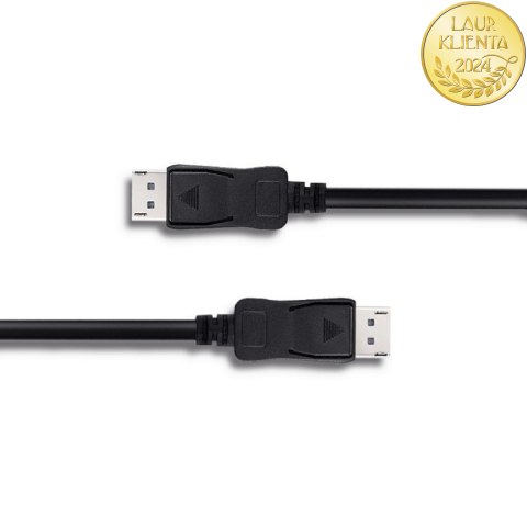 Qoltec DisplayPort v1.4 męski | DisplayPort v1.4 męski | 8K | 0.5m