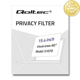 Qoltec Filtr prywatyzujący RODO do MacBook Pro Retina 15.4