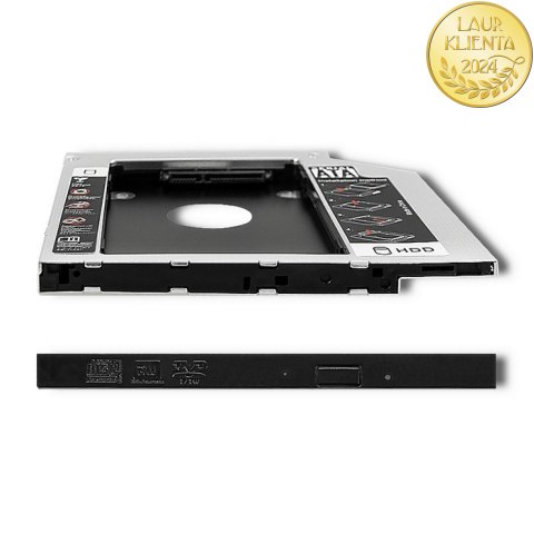 Qoltec Kieszeń na drugi dysk 2.5 HDD | 9.5 mm