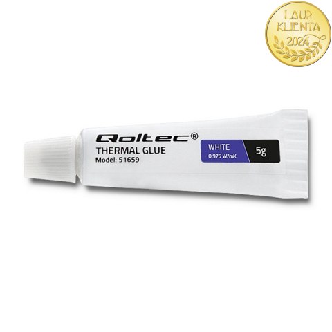 Qoltec Klej termoprzewodzący 0.975 W/m-K | 5g | Biały