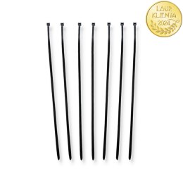 Qoltec Opaski zaciskowe Trytki kablowe | 7.2*400mm | 50 szt. | Nylon66 | UV | Czarne