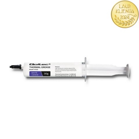 Qoltec Pasta termoprzewodząca 1.42 W/m-K | 30g | Biała