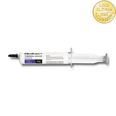 Qoltec Pasta termoprzewodząca 1.93 W/m-K | 30g | Szara