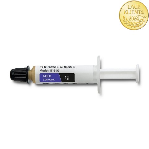 Qoltec Pasta termoprzewodząca 3.05 W/m-K | 1g | Złota