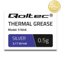 Qoltec Pasta termoprzewodząca 3.17 W/m-K | 0.5g | Srebrna