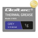 Qoltec Pasta termoprzewodząca 5.15 W/m-K | 1g | Szara