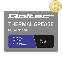 Qoltec Pasta termoprzewodząca 5.15 W/m-K | 5g | Szara