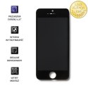 Qoltec Wyświetlacz dotykowy LCD do iPhone 5C | ramka czarna