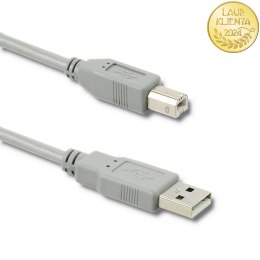 Qoltec Kabel USB 2.0 A męski | B męski | 0.19m