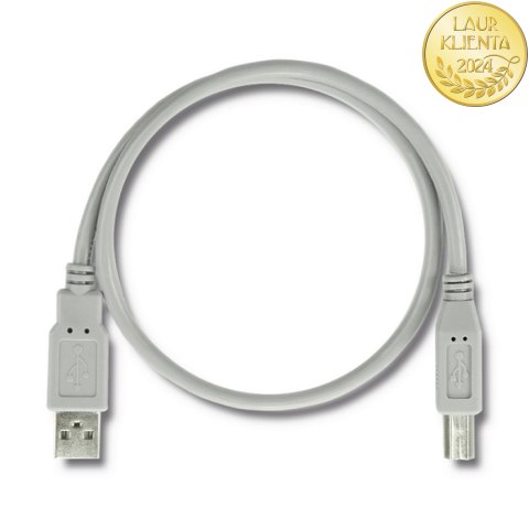 Qoltec Kabel USB 2.0 A męski | B męski | 0.5m