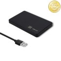 Qoltec Obudowa/kieszeń do dysków HDD/SSD 2.5" SATA3 | USB 2.0 | Czarny