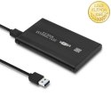 Qoltec Obudowa | kieszeń do dysków HDD SSD 2.5" SATA3 | USB 3.0 | Czarny
