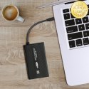 Qoltec Obudowa | kieszeń do dysków HDD SSD 2.5" SATA3 | USB 3.0 | Czarny
