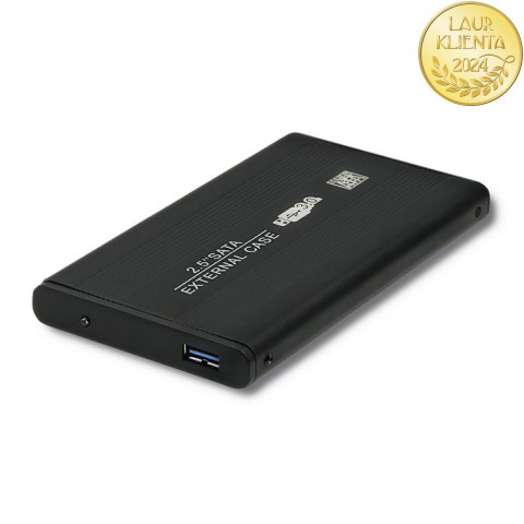 Qoltec Obudowa | kieszeń do dysków HDD SSD 2.5" SATA3 | USB 3.0 | Czarny
