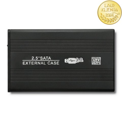 Qoltec Obudowa | kieszeń do dysków HDD SSD 2.5" SATA3 | USB 3.0 | Czarny