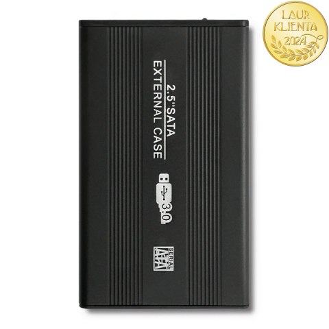 Qoltec Obudowa | kieszeń do dysków HDD SSD 2.5" SATA3 | USB 3.0 | Czarny