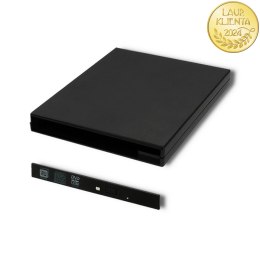 Qoltec Obudowa/kieszeń na napęd optyczny CD/DVD SATA | USB 2.0 | 9.5mm