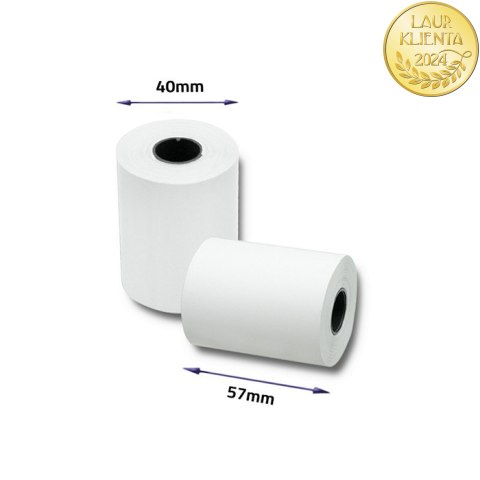Qoltec Rolka termiczna 57 x 15 | 55g/m2 | 10szt. | BPA free