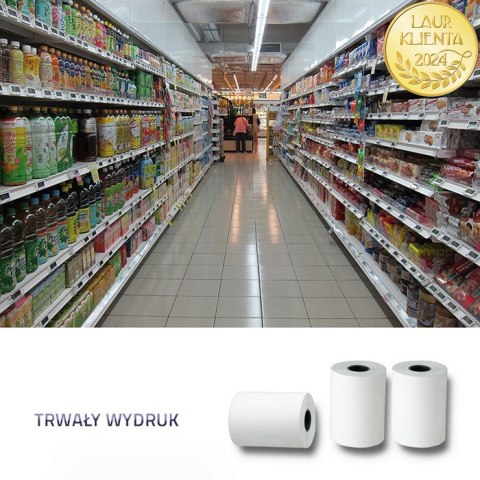 Qoltec Rolka termiczna 57 x 15 | 55g/m2 | 10szt. | BPA free