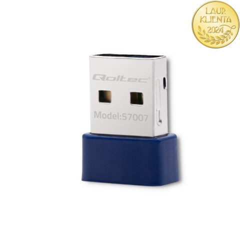 Qoltec Bezprzewodowy mini adapter WiFi Standard N | BT 4.0 USB