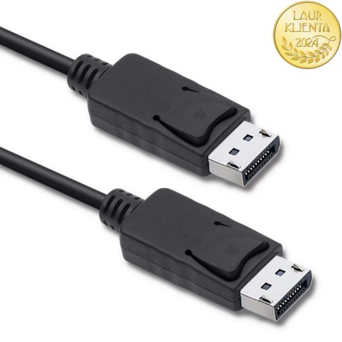 Qoltec DisplayPort v1.2 męski | DisplayPort v1.2 męski | 5K | 3m