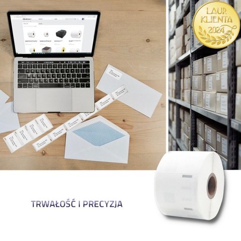 Qoltec Etykiety do DYMO LW-11354 | S0722540 | 57 x 32 mm | 1000 sztuk