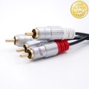 Qoltec Kabel 2x RCA męski / 2x RCA męski | 3m | Czarny