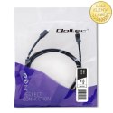 Qoltec Kabel USB 2.0 typ C męski | USB 2.0 typ C męski | 0.5m | Czarny