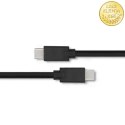Qoltec Kabel USB 2.0 typ C męski | USB 2.0 typ C męski | 0.5m | Czarny