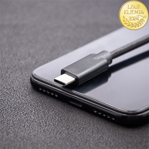 Qoltec Kabel USB 2.0 typ C męski | USB 2.0 typ C męski | 0.5m | Czarny