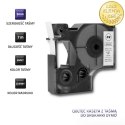 Qoltec Taśma do DYMO D1 40913 | 9mm x 7m | Biała/ Czarny nadruk