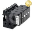 Qoltec Taśma do DYMO D1 40913 | 9mm x 7m | Biała/ Czarny nadruk
