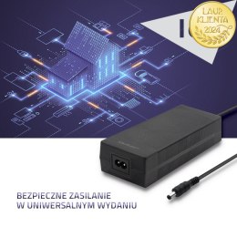 Qoltec Zasilacz desktopowy 96W | 24V | 4A | 5.5*2.5 | +kabel zasilający