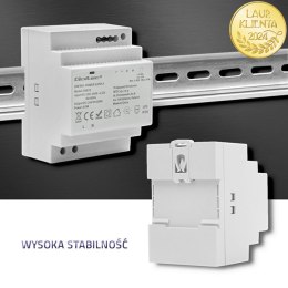 Qoltec Zasilacz na szynę DIN | 92W | 24V | 3.83A | Szary
