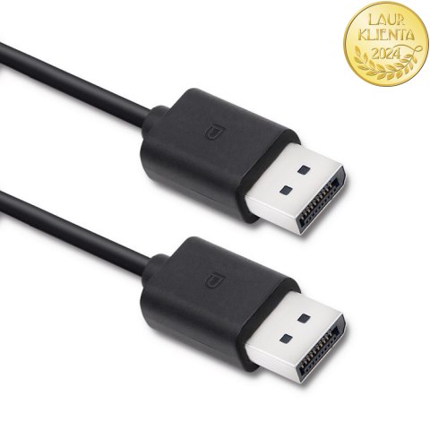 Qoltec DisplayPort v1.2 męski | DisplayPort v1.2 męski | 1.8m