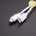 Qoltec Kabel USB 2.0 typ C męski | USB 2.0 typ C męski | 1.4m | Biały