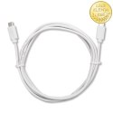 Qoltec Kabel USB 2.0 typ C męski | USB 2.0 typ C męski | 1.4m | Biały