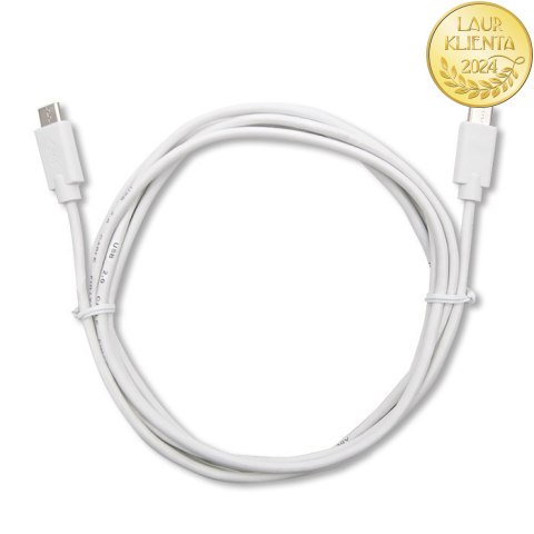 Qoltec Kabel USB 2.0 typ C męski | USB 2.0 typ C męski | 1.4m | Biały
