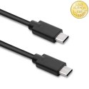 Qoltec Kabel USB 2.0 typ C męski | USB 2.0 typ C męski | 2.5m | Czarny