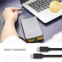 Qoltec Kabel USB 2.0 typ C męski | USB 2.0 typ C męski | 3m | Czarny