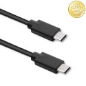 Qoltec Kabel USB 2.0 typ C męski | USB 2.0 typ C męski | 3m | Czarny