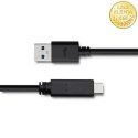 Qoltec Kabel USB 3.1 typ C męski | USB 3.0 A męski | 1.8m | Czarny